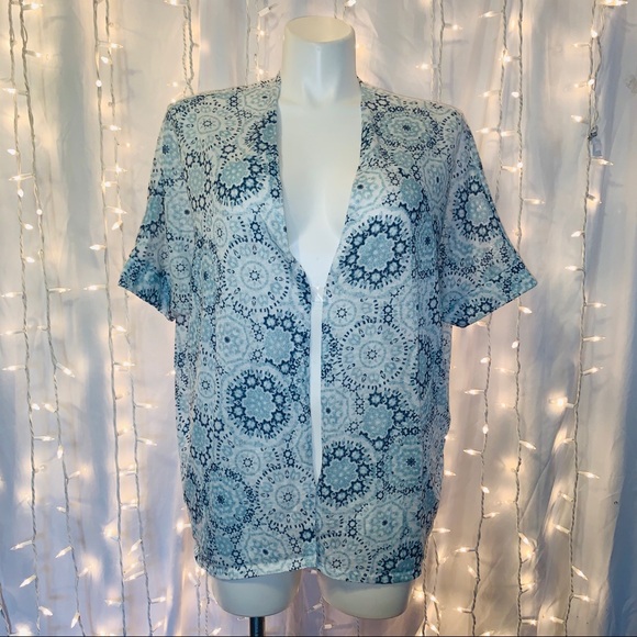 TORRID ⭐️ Geo Print Open Front Cardigan Top - Picture 4 of 12